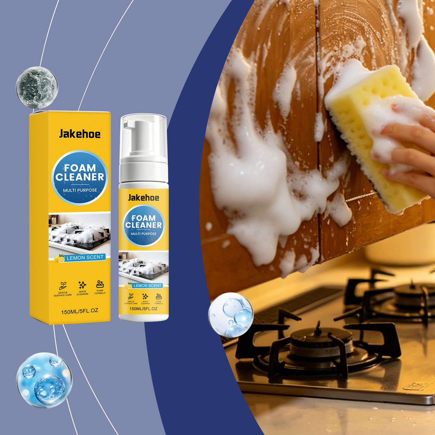 Jakehoe Multipurpose Foam Cleaner