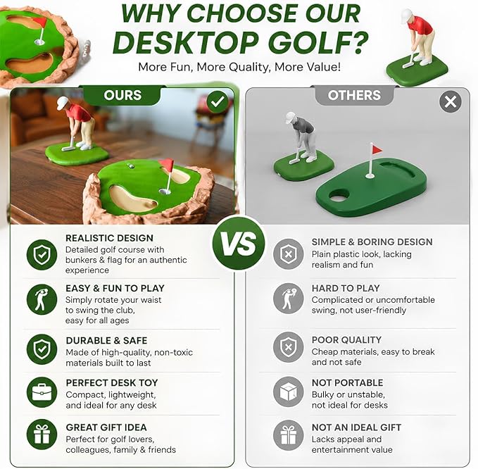 Mini Tabletop Golf Game