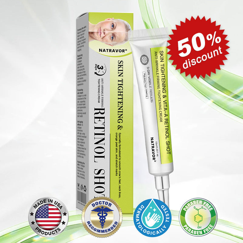 🧠👨‍⚕️Made and shipped from the USA 💫NATRAVOR® Botox & Vita-A Retinol Shot Wrinkle-Lift Tightening cream - Last Day Promotion 70% OFF