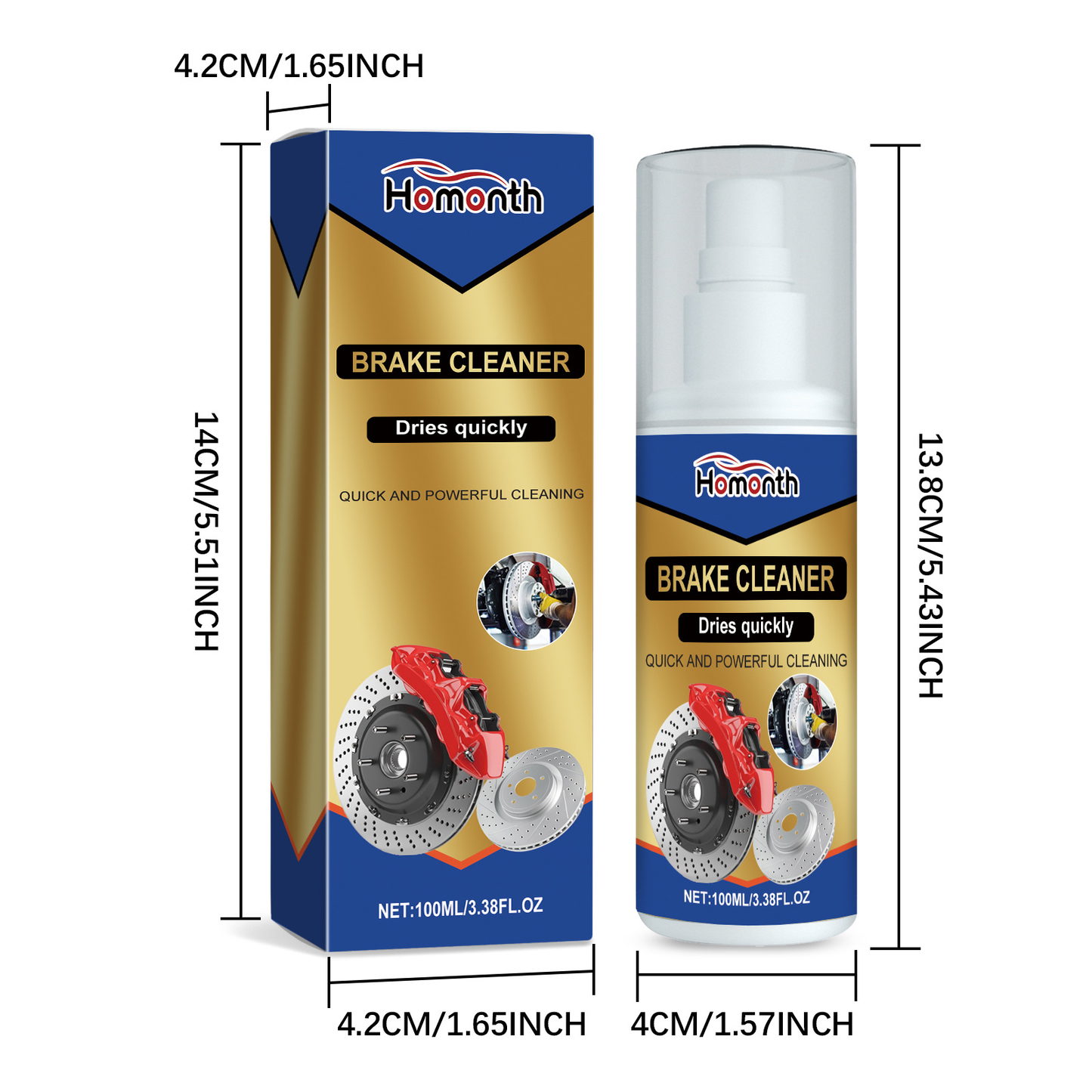 Dirty vehicle brake system cleaner